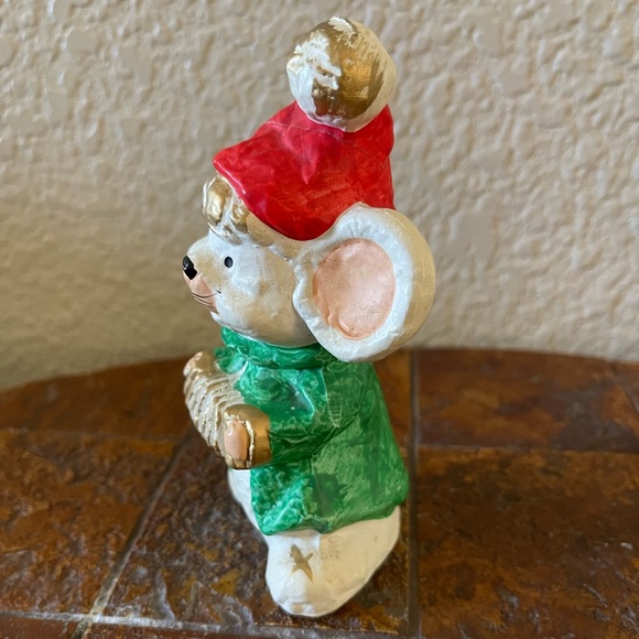 Vintage Christmas mouse decoration - Picture 9 of 9